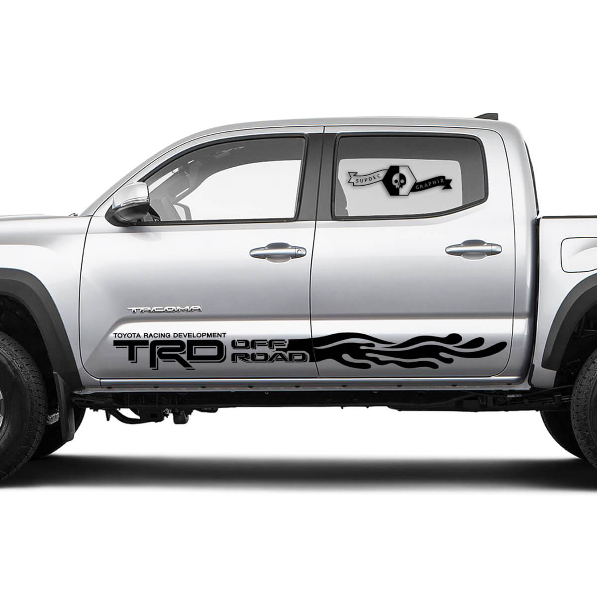 TRD Off Road TOYOTA Waves Drops stripes Decals Stickers for Tacoma Tundra 4Runner Hilux Doors