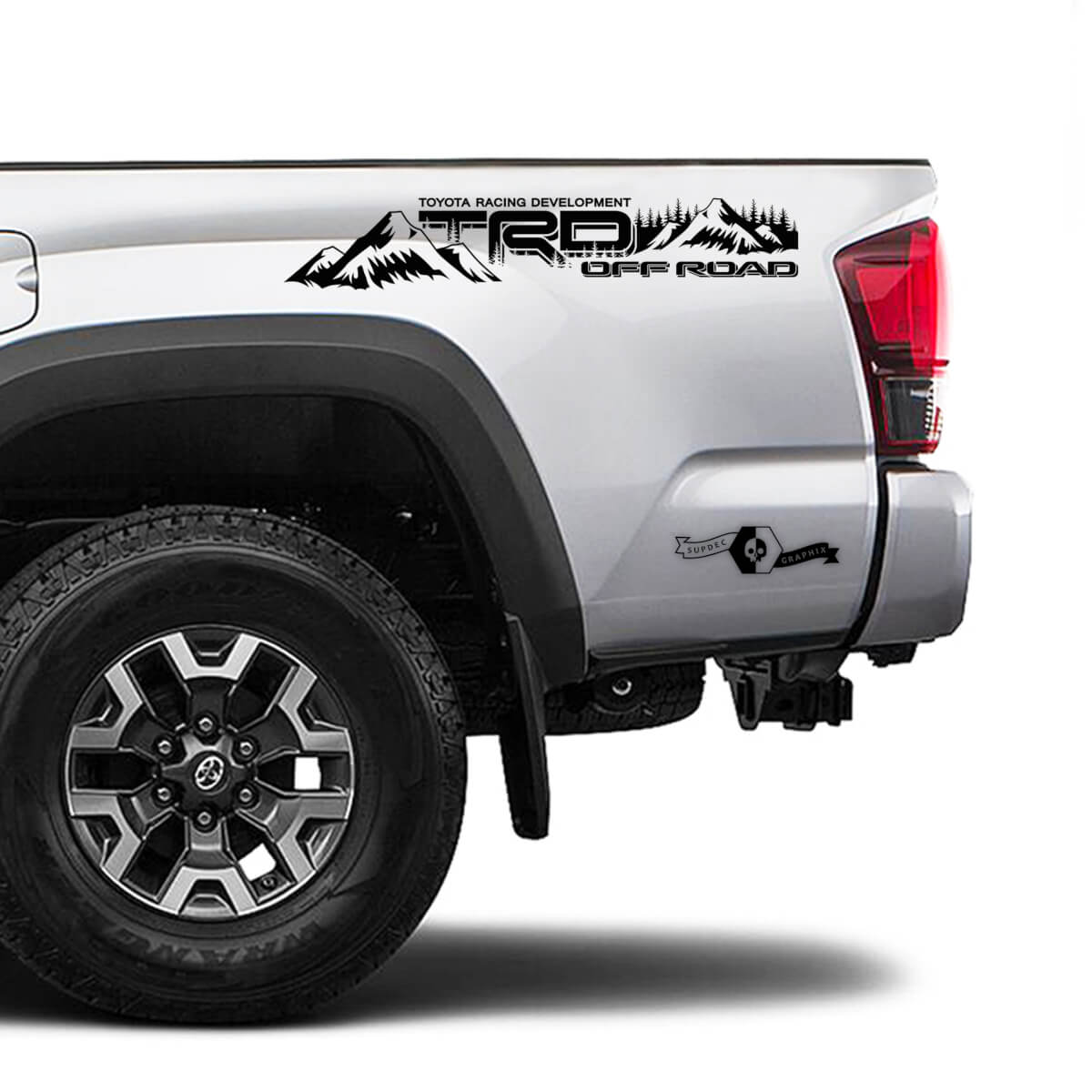 TRD 4x4 Off Road TOYOTA Forest Mountains Decals Stickers fit Tacoma Tundra 4Runner Hilux side