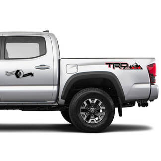 TOYOTA TRD Off 4x4 Road Side Mountain Vinyl Stickers Decals Stickers for Tacoma Tundra 4Runner Hilux