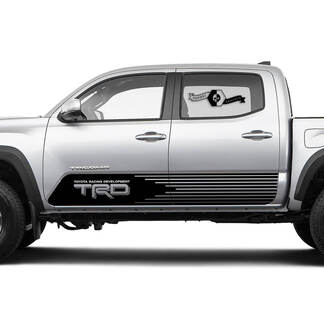 TRD TOYOTA Srtobe stripes Decals Stickers for Tacoma Tundra 4Runner Hilux Doors